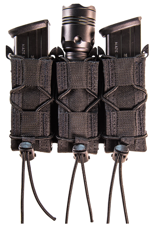 High Speed TACO MOLLE Triple Pistol Cordura/Polymer Black