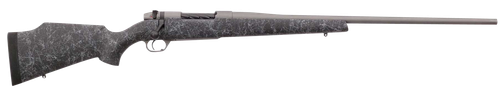 Weatherby Mark V Weathermark 30-378 Weatherby Mag, 26" Barrel, Tac Gray Cerakote, Black Gray Webbing, Fixed Monte Carlo Stock, 2rd