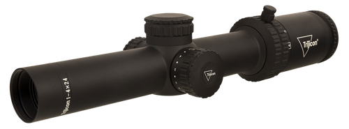 Trijicon Credo 1-4x24 2nd Focal Plane, Red BDC Segmented Circle .223 / 55gr, 30mm Tube, Matte Black, Low Capped Adjusters