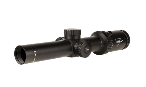 Trijicon Credo HX 1-6x24 2nd Focal Plane, Green LED Dot, BDC Hunter Holds .223, 30mm Tube, Satin Black, Low Capped Adjusters