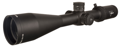 Trijicon Tenmile 4-24x50 2nd Focal Plane, Red LED Dot, MRAD Ranging, 30mm Tube, Matte Black, Exposed Elevation Adjuster, Return to Zero