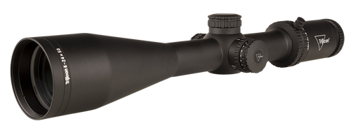 Trijicon Tenmile 6-24x50 2nd Focal Plane, Red LED Dot, MRAD Ranging, 30mm Tube, Matte Black, Low Capped Adjusters