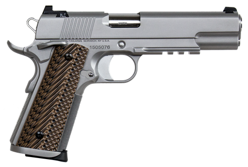 Dan Wesson SPECIALIST, 1911 9mm, 5", Black, G10, 10rd, Rail, Ambidextrous, Night Sights, Steel