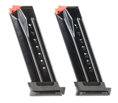 Ruger Magazines, 9mm, 17 Rounds, Fits Ruger Security-9, Steel, Black, 2 Pack