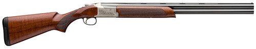 Browning Citori 725 Feather 12 Ga, 3" Chamber, 26" Barrel, Silver Engraved Metal Finish, Walnut Stock, 2rd