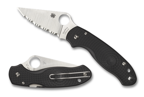 Spyderco Para 3 Lightweight 2.92" CTS BD1 Stainless Steel Clip Point Fiberglass Reinforced Nylon Black Handle Folding