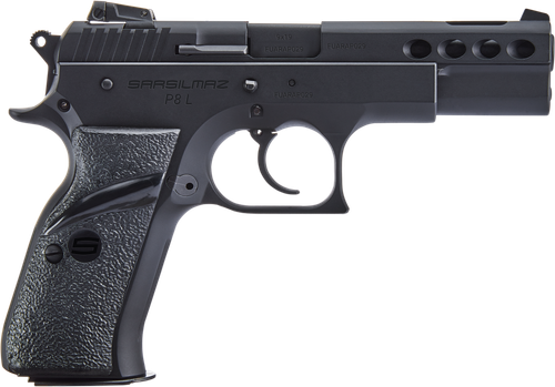 Sarsılmaz P8L 9mm, 4.6" Barrel, Combat Sights, Black, 17rd