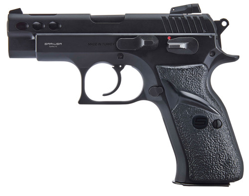SAR USA P8S Compact 9mm, 3.8" Barrel, Low Profile Combat Sights, Black, 17rd