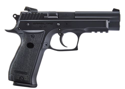 SAR K2 .45 ACP, 4.7" Barrel, 3-Dot Sights, Steel Frame, Black, 10rd