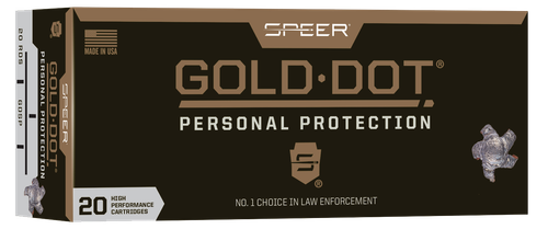 Speer Gold Dot 223 Rem 62gr, Gold Dot Hollow Point, 20rd Box