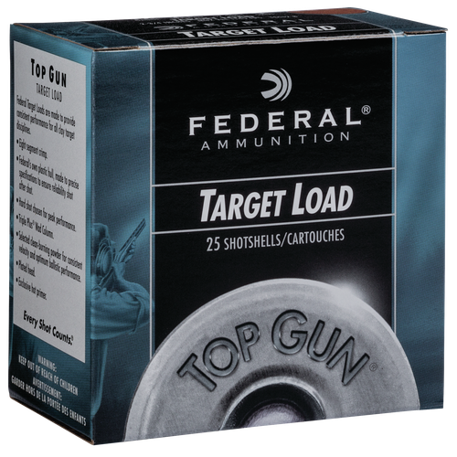 Federal Top Gun 12 Ga, 2.75", 1oz, 8 Shot, 25rd Box