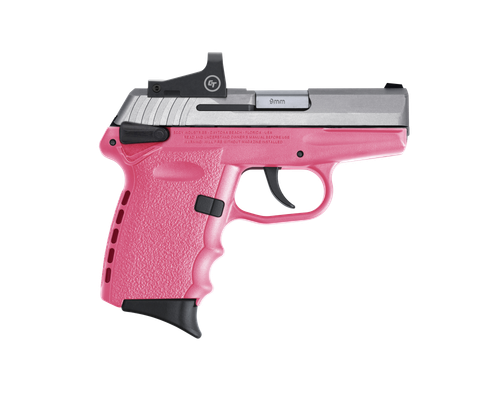 SCCY Industries CPX-1 RD 9mm 3.10" 10+1 Stainless Steel Slide Pink Polymer Grip CTS-1500 Red Dot