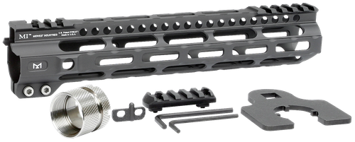 Midwest Ultralight M-Lok Handguard AR-15 Black Hardcoat Anodized 6061-T6 Aluminum 10.50"