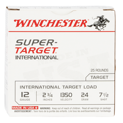 Winchester Super Target 20 Ga, 2.75", 7/8oz, 7.5 Shot, 25rd Box
