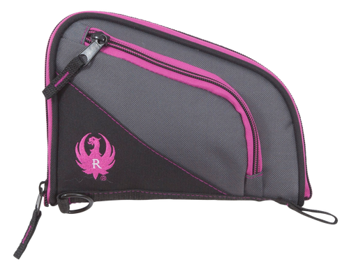 Allen Ruger Tucson Women's Handgun Case Up to 8" Black/Gray Orchid Accents Knit