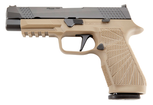 Wilson Combat WCP320 9mm, 4.70" Barrel, FO Sights, WC Grip Module, Tan, 17rd