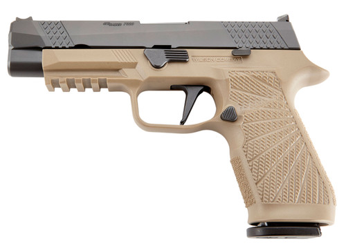 Wilson Combat P320 9mm 4.7" Barrel, Fiber Optic Sights, Tan/Black, 17rd