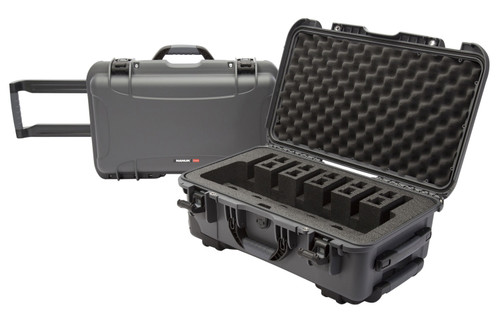 NANUK (PLASTICASE INC) 935 6 Up Pistol Case with Foam Graphite Polyethylene