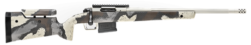 Springfield 2020 Waypoint 308 Winchester, 20" Fluted Stainless Barrel, SA Radial Brake, Tan, Desert Verde Cerakote, Ridgeline Camo Adj Carbon Fiber Stock M-LOK, TriggerTech Adj Trigger, AICS 5rd Mag