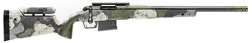 Springfield 2020 Waypoint 6mm Creedmoor, 20" Carbon Fiber Barrel, SA Radial Brake, Green, Mil-Spec Green Cerakote, Evergreen Camo Adj Carbon Fiber Stock M-LOK, TriggerTech Adj Trigger, AICS 5rd Mag