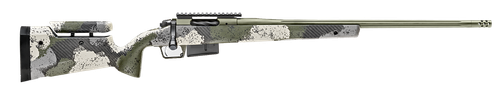 Springfield 2020 Waypoint 6.5 PRC, 24" Fluted Stainless Barrel, SA Radial Brake, Green, Mil-Spec Green Cerakote, Evergreen Camo Adj Carbon Fiber Stock M-LOK, TriggerTech Adj Trigger, AICS 3rd Mag