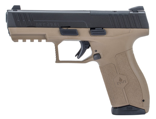IWI Masada OR 9mm, 4.6" Threaded Barrel, 3-Dot Sights, Flat Dark Earth, 17rd