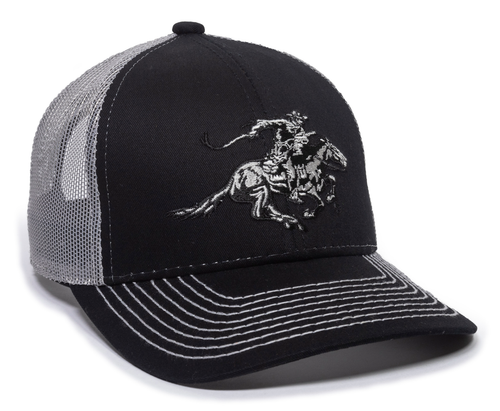 Outdoor Cap Winchester Cap Cotton Twill Black/Light Gray Structured OSFA