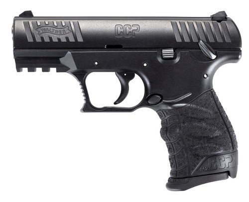 Walther CCP M2 9mm, 3.54" Barrel, 3-Dot Sights, Manual Safety, Black, 8rd