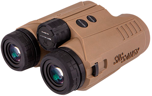 Sig Sauer KILO010K-ABS Rangefinder Binocular, 10x42mm, Flat Dark Earth, Includes Multicam Chest Harness & Windmeter