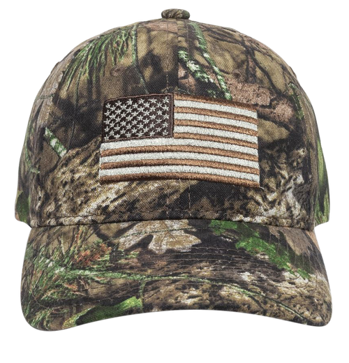 Outdoor Cap Flag Mossy Oak Break-Up Country Hook & Loop OSFA Unstructured