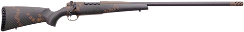 Weatherby Mark V Backcountry 2.0 Carbon, 6.5 Creedmoor, 22" Barrel, Carbon Fiber #4 Contour Patriot Brown, Exposed Carbon Fiber Stock, Dark Green and Brown Sponge Accents, 4rd