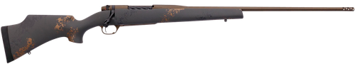 Weatherby Mark V Camilla Ultralight, 243 Win, 24" Barrel, #1 Fluted Light Contour Midnight Bronze, Fiberglass Stock, Black with Smoke and Gold Sponge Accents, 4rd