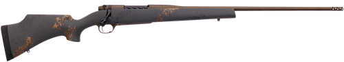Weatherby Mark V Camilla Ultralight 6.5 Weatherby RPM, 24" #1 Fluted Light Contour Barrel, Cerakote, Midnight Bronze, Fiberglass, Black, Smoke Gold Accents, Brake-adds 2", 4rd