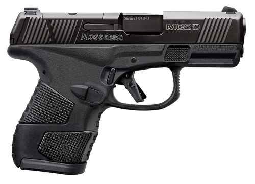 Mossberg MC2SC Sub-Compact 9mm, 3.4" Barrel, DLC Finish, Black, 3 Dot Sights, Manual Safety, Optics Ready, 11rd-14rd Mags