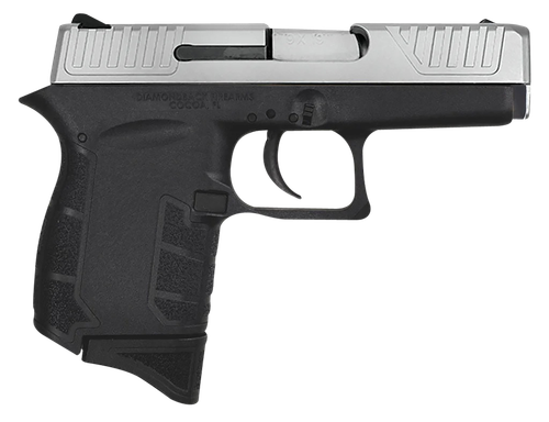 Diamondback DB9 Sub-Compact 9mm, 3" Stainless Barrel, Nickel Boron, Black Frame, 6rd