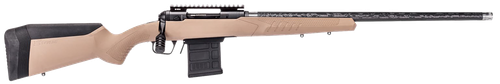 Savage 110 Carbon Tactical 6.5 PRC 24" Matte Black Carbon Steel Carbon Wrapped Stainless Steel Barrel Rec Flat Dark Earth AccuStock, 8rd