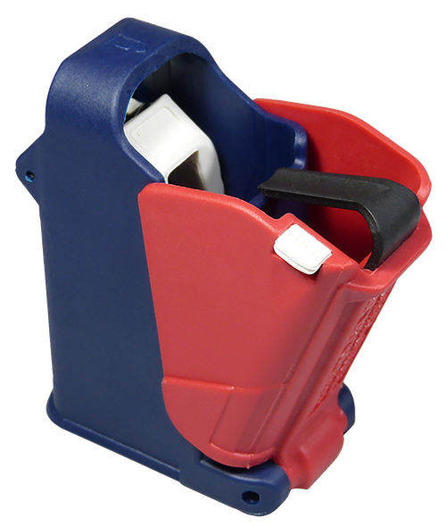 Maglula LULA Loader & Unloader Double & Single Stack Style made of Polymer with Red, White, and Blue Finish, 9mm to 45 ACP Pistols