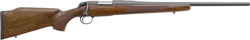 Bergara B-14 Series Timber Rifle 300 Win Mag, 24" Barrel, Cerakote, Black, Monte Carlo Walnut Stock, Hinged Floorplate, Fits 6-48 Rem 700 Base, 3rd