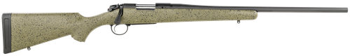 Bergara B-14 Series Hunter Rifle 270 Winchester, 24" Barrel, Cerakote Finish, Black, Green With Black/Tan Dots Synthetic Stock, 4rd