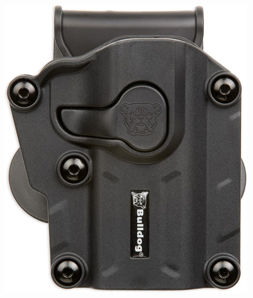 Bulldog Max Multi Fit Outside Waistband Black Polymer Paddle Fits Sig P250/P320/S&W M&P 9/40/45 Fullsize Left Hand