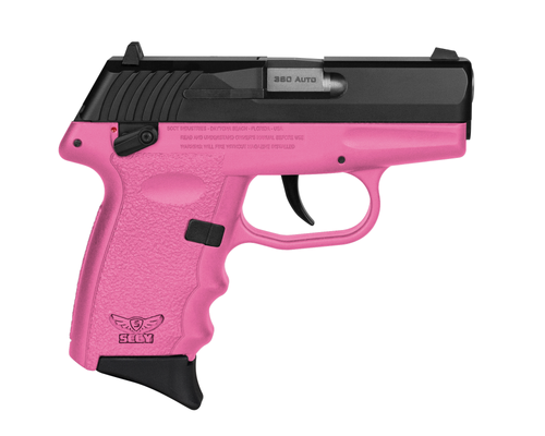 SCCY Industries CPX-4 .380 ACP, 2.96" Barrel, Pink Frame, Black Slide, Manual Thumb Safety, 10rd
