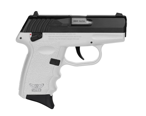 SCCY Industries CPX-4 .380 ACP, 2.96" Barrel, White Frame, Black Slide, Manual Thumb Safety, 10rd