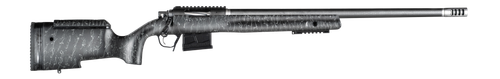 Christensen BA Tactical Long Range 6mm Creedmoor, 24" Carbon Fiber Barrel, Black, Gray Webbing Stock, 4rd