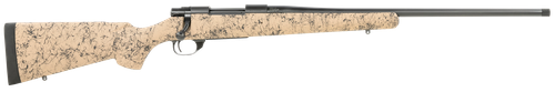 Howa M1500 HS Precision 308 Win, 22" Threaded Barrel, Black Metal Finish & Tan Black Webbed Fixed HS Precision Stock, 4rd