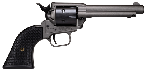 Heritage Rough Rider 22 LR, 4.75", Barrel, Tungsten Gray Frame, Black Polymer Grips, 6rd