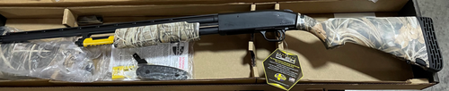 Mossberg 500 20 Ga, 24" Barrel, Black Barrel/Rec, Realtree Max-4 Flex Stock, Fiber Optic Sight, 5rd