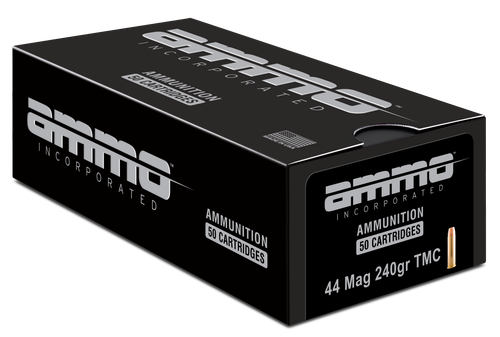 Ammo Inc Signature 44 Rem Mag 240gr, Total Metal Case (TMC) 50rd Box