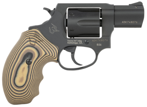 Taurus 856 .38 Special, 2" Barrel, Matte Black Carbon, Brown VZ Cyclone Grip, 6rd