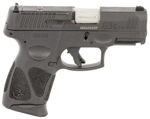 Taurus G3C 9mm, 3.20" Stainless Steel Barrel, Optic Cut Slide, Black Frame Picatinny Rail, 12rd