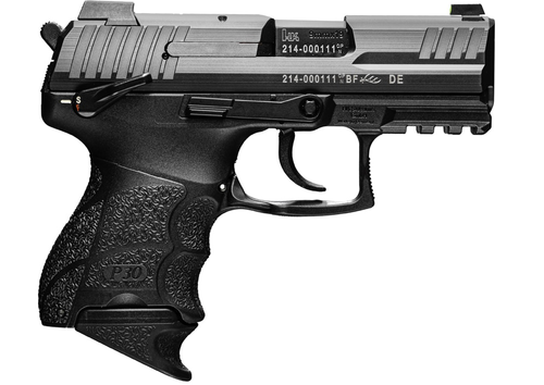 HK P30SK LEM- DAO 9mm, 3.27" Barrel, Black, Modular Grip Panels, 12rd/15rd
